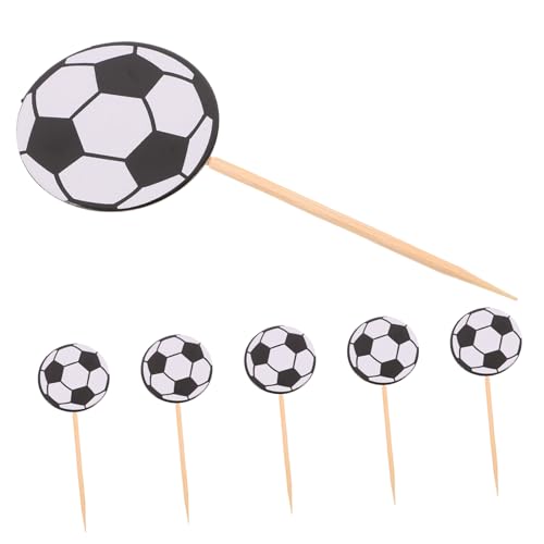 Supvox 1 Satz Fußball-kucheneinsatz Sportkuchendekorationen Fußballkuchen-picks Fußball Cupcake Topper Post Geburtstagskuchenverzierung Fußball-kuchendekor Papier 60 Stück Supvox 1 Satz Fußball-kucheneinsatz Sportkuchendekorationen Fußballkuchen-picks Fußball Cupcake Topper Post Geburtstagskuchenverzierung Fußball-kuchendekor Papier 60 Stück von Supvox