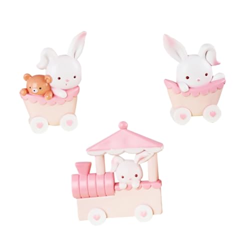 Supvox 1 Satz Kleine Kaninchenzug Ornamente Figur Kuchentopper Hase Mini Dekorationen Kuchenschmuck Kuchendekoration Für Tierische Kuchendekoration Harz Rosa 3 Stück Supvox 1 Satz Kleine Kaninchenzug Ornamente Figur Kuchentopper Hase Mini Dekorationen Kuchenschmuck Kuchendekoration Für Tierische Kuchendekoration Harz Rosa 3 Stück von Supvox
