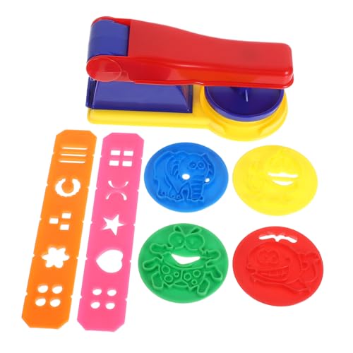Supvox 1 Satz Kreatives Knetset für Modelliermasse mit Vielseitigen Nudel und Tierausstechern DIY für Kindergarten und Zuhause Fördert Feinmotorik und Kreativität von Supvox
