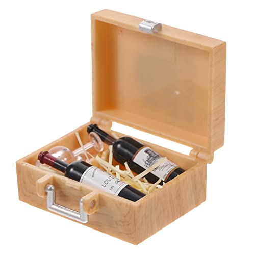 Supvox 1 Satz Puppenhaus Wein Flasche Mini Mikro Kelch Spielspielzeug Vorgeben Puppenhaus Kelch Puppenbrille Puppe Brille Geben Vor, Zu Mikrobrille Plastik von Supvox