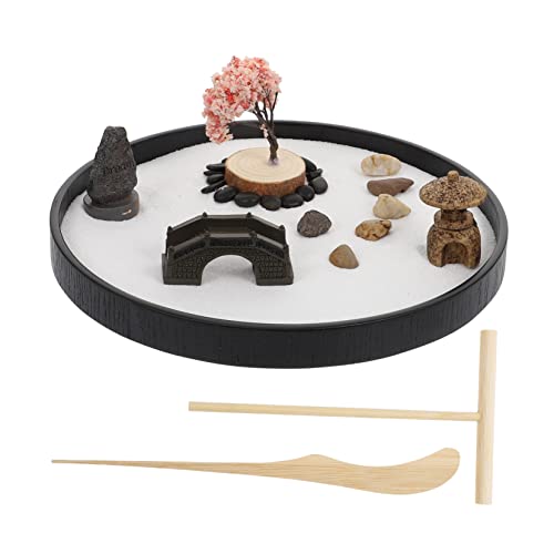 Supvox 1 Satz Runder Sand Tisch Ornament Mit Materialien Mikro Bausatz Zubehör Für Sandtischszenen Schreibtisch Mini Desktop-Sandbox Gefälscht Home Office Decor Schwarz MDF Supvox 1 Satz Runder Sand Tisch Ornament Mit Materialien Mikro Bausatz Zubehör Für Sandtischszenen Schreibtisch Mini Desktop-Sandbox Gefälscht Home Office Decor Schwarz MDF von Supvox
