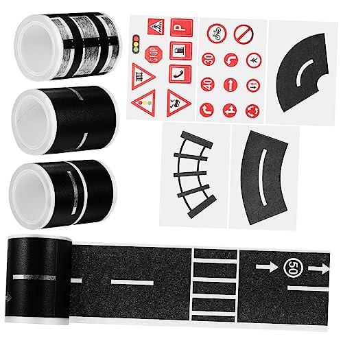 Supvox 1 Satz Straßenaufkleber Spielstraße Klebeband Verkehrsschild Design für Fördert Kreativität und Verkehrswissen Supvox 1 Satz Straßenaufkleber Spielstraße Klebeband Verkehrsschild Design für Fördert Kreativität und Verkehrswissen von Supvox