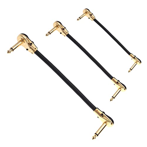 Supvox 1 Satz Teiliges Audiokabel Mit Flachem Kopf Für Bass Gitarren Langlebig Und Hochauflösend Für Optimale Verbindung Von Effektgeräten 3 Stück von Supvox