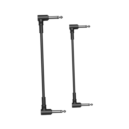 Supvox 1 Satz Wirkungslinie Kabel Für Elektrische Gitarre Instrumentenkabel E-gitarren-effektkabel Professionelles Gitarrenkabel Kabel Für Gitarreninstrumente Pvc Schwarz 2 Stück von Supvox