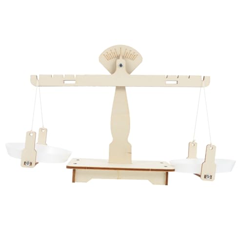 Supvox 1 Satz maßstabgetreues Modell Miniatur für DIY-Lernsets Wissenschaftliches Lernen Modellbausätze Holzmodellbausatz Balkenwaage Holzbausatz Holzbaukasten hölzern von Supvox