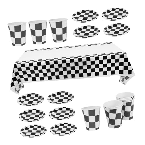 Supvox 1 Set Teller Partyzubehör Becher Karierte Teller Karierte Flagge Partyzubehör Rennsport Partydekorationen Motorrad Partydekorationen Rennauto Geburtstagspartyzubehör Supvox 1 Set Teller Partyzubehör Becher Karierte Teller Karierte Flagge Partyzubehör Rennsport Partydekorationen Motorrad Partydekorationen Rennauto Geburtstagspartyzubehör von Supvox