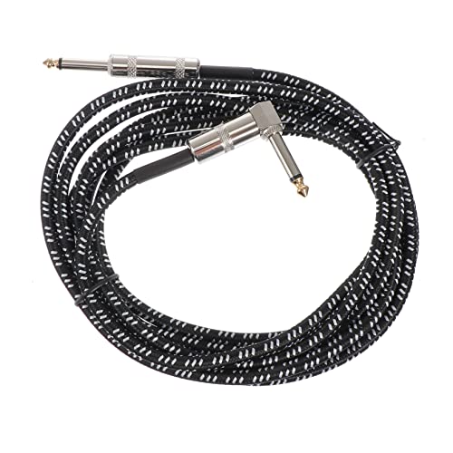 Supvox 1 Stück Audioleitung Gitarren-Audiokabel Player-Audio Audiokabelanschluss Verstärkerkabel für Gitarre Audiokabel für Gitarre Kabel für Gitarreninstrumente Kupferkern Schwarz von Supvox