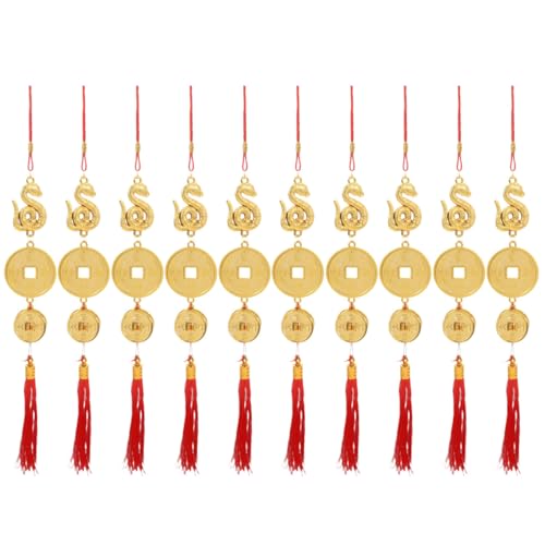 Supvox 10stücke Chinesische Neujahrsdekorationen Jahr Der Schlange Feng Shui Hängende Knoten Für Auto Und Zuhause Frühlingsfest Ornamente Chinesische Tasseln von Supvox