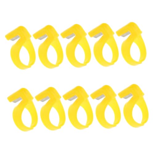 Supvox 10 Stück Finger Cutter Ring aus Kunststoff für Sicheres Popping von Luftballons für Geburtstagsfeiern und Partys von Supvox