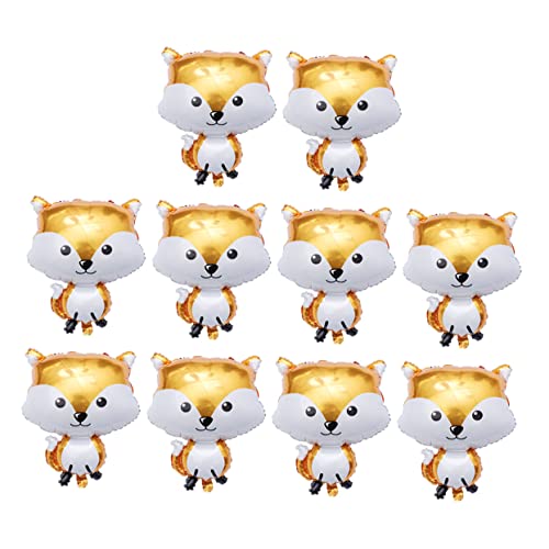 Supvox 10 Stück Fuchs Ballon hängend Tiere Vorabend Und Rosa Fuchs-Party-Dekorationen Aluminiumfolie Brown Supvox 10 Stück Fuchs Ballon hängend Tiere Vorabend Und Rosa Fuchs-Party-Dekorationen Aluminiumfolie Brown von Supvox