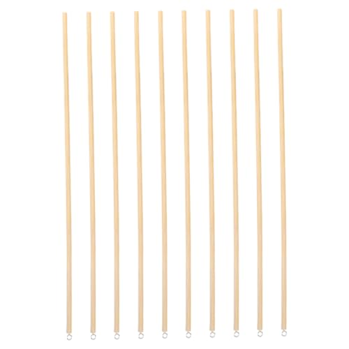 Supvox 10 Stück Handpuppen-Joystick Manipulationsstäbe Aus Holz Handpuppen-bedienstange Marionetten-bedienstange Marionettengriffe Armsteuerstangen Steuerung des Puppenarms Metall Khaki von Supvox