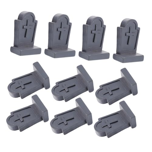 Supvox 10stücke Miniatur Grabsteine Resin Für Halloween Deko Tombstone Figuren Für Und Kreative Grusel-Dekorationen von Supvox