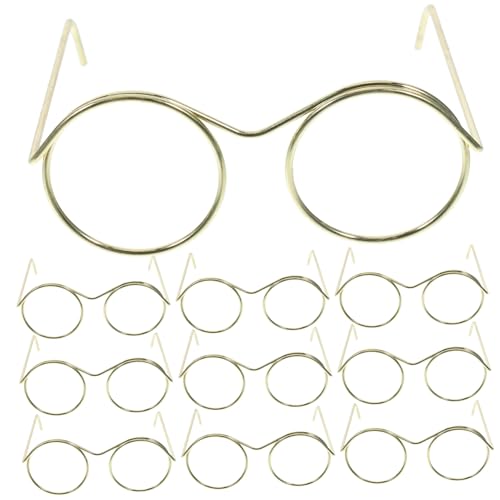 Supvox 10 Stück Mini Puppenbrillen Brillen für Puppen Metallrahmen Bastel und Rollenspielaktivitäten für Moderne und Vintage Puppen für Verschiedene Anlässe Supvox 10 Stück Mini Puppenbrillen Brillen für Puppen Metallrahmen Bastel und Rollenspielaktivitäten für Moderne und Vintage Puppen für Verschiedene Anlässe von Supvox