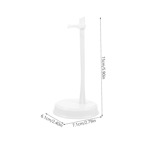 Supvox 10 Stück Mini Puppenständer Weiß Stabile Doll Support Halter für Mädchen Figuren Displayhalterung für Puppen und Actionfiguren von Supvox