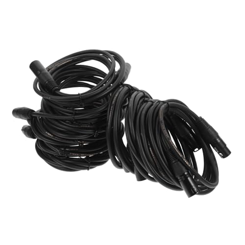 Supvox 10 Stück Pack Dmx Beleuchtungskabel für Dj Ausrüstung Pin Xlr Kabel für Moving Head und Par Lichter Schwarz und Flexibel für Bühnenbeleuchtung von Supvox