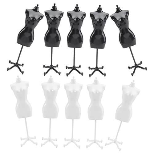 Supvox 10 Stück Puppenkleiderständer Puppenkleiderständer Puppenmodellständer Miniatur Schule Mini Hausbedarf Puppenkleiderhalter Puppenständer Puppenkleiderständer von Supvox