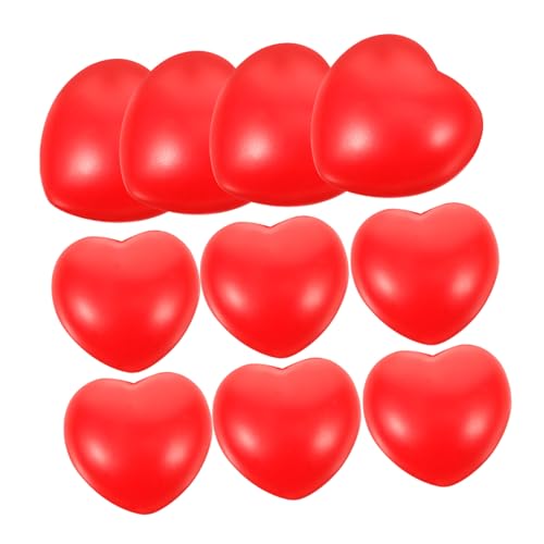 Supvox 10 Stück Rote Herz Stressbälle Kreative Entspannungsspielzeuge für für Geburtstage und Feiertage zum Stressabbau Hochzeitsaccessoires Supvox 10 Stück Rote Herz Stressbälle Kreative Entspannungsspielzeuge für für Geburtstage und Feiertage zum Stressabbau Hochzeitsaccessoires von Supvox