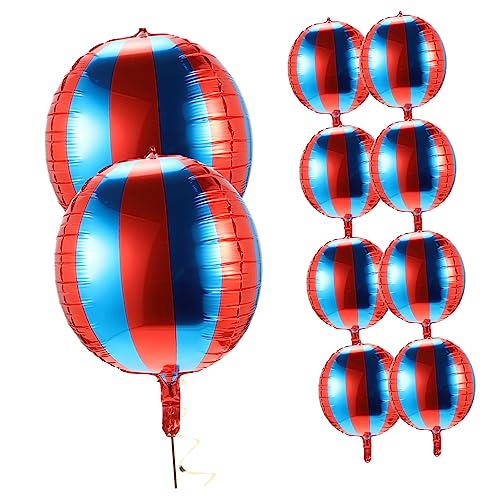 Supvox 10 Stück Teiliges Aluminium Folienballons Rot Blau Rundballons Luftdicht für Geburtstagsfeier Shower Partydekoration Fotorequisite Langlebig Festlich Supvox 10 Stück Teiliges Aluminium Folienballons Rot Blau Rundballons Luftdicht für Geburtstagsfeier Shower Partydekoration Fotorequisite Langlebig Festlich von Supvox