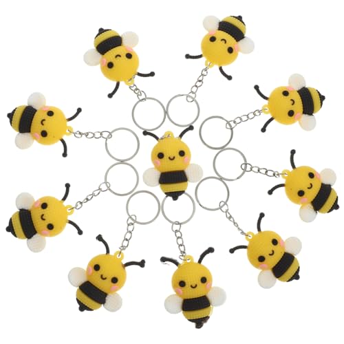 Supvox 10 Stück Teiliges Biene Schlüsselanhänger Cartoon Bienenmotiv Leichte Anhänger für Schlüssel Rucksack Taschen Dekoration als Partygeschenk und Kleine Geschenkidee Supvox 10 Stück Teiliges Biene Schlüsselanhänger Cartoon Bienenmotiv Leichte Anhänger für Schlüssel Rucksack Taschen Dekoration als Partygeschenk und Kleine Geschenkidee von Supvox