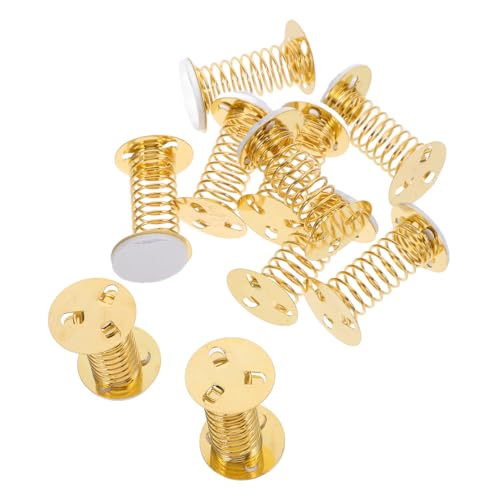 Supvox 10 Stück Teiliges Goldene Metallfeder Basis für DIY Puppen mit Schüttelkopf Selbstklebend Geeignet für Kreative Handarbeiten und Dashboard Dekorationen Supvox 10 Stück Teiliges Goldene Metallfeder Basis für DIY Puppen mit Schüttelkopf Selbstklebend Geeignet für Kreative Handarbeiten und Dashboard Dekorationen von Supvox