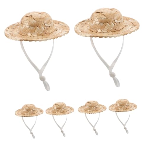 Supvox 10 Stück Teiliges Mini Strohhüte mit Kinnband Handgewebte Kleine Sombrero Puppenhüte Kreative DIY Bastelaccessoires für Puppendekoration und Miniaturspielzeug Supvox 10 Stück Teiliges Mini Strohhüte mit Kinnband Handgewebte Kleine Sombrero Puppenhüte Kreative DIY Bastelaccessoires für Puppendekoration und Miniaturspielzeug von Supvox