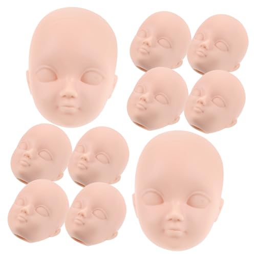Supvox 10 Stück Teiliges Puppenköpfe für Make Up Praktiken DIY Puppenteile für Bastelprojekte und Kreative Aktivitäten Langlebig und Handfreundlich von Supvox