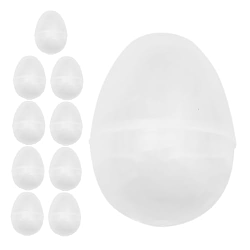 Supvox 10 Stück Teiliges Transparente Befüllbare Kunststoff Ostereier Sichere Langlebige Eier für Ostern Kindergeburtstage und Bastelprojekte für Süßigkeitenboxen und Partydekorationen Supvox 10 Stück Teiliges Transparente Befüllbare Kunststoff Ostereier Sichere Langlebige Eier für Ostern Kindergeburtstage und Bastelprojekte für Süßigkeitenboxen und Partydekorationen von Supvox
