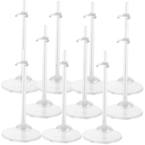 Supvox 10 Stück Teiliges Transparentes Puppenständer Kunststoff Stabile Doll Display Ständer für Puppenhalterung für Aufbewahrung Dekoration und Sammeln von Puppen Supvox 10 Stück Teiliges Transparentes Puppenständer Kunststoff Stabile Doll Display Ständer für Puppenhalterung für Aufbewahrung Dekoration und Sammeln von Puppen von Supvox