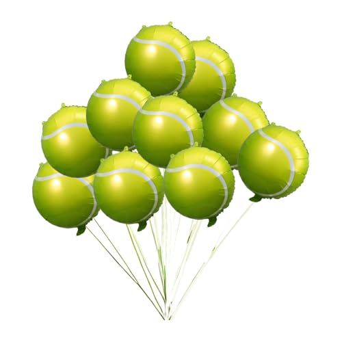 Supvox 10 Stück Tennisballon Sportballballons Tennis-partyzubehör Luftballons Für Sportpartys Sportballonbogen Groß Tennisparty Klein Partygeschenke Für Tennis Kind Aluminiumfolie Grün Supvox 10 Stück Tennisballon Sportballballons Tennis-partyzubehör Luftballons Für Sportpartys Sportballonbogen Groß Tennisparty Klein Partygeschenke Für Tennis Kind Aluminiumfolie Grün von Supvox
