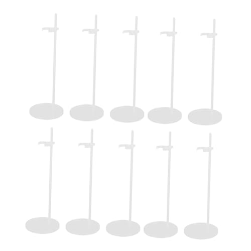 Supvox 10 Stück Transparente Puppenständer aus Kunststoff Stabile Doll Display Halterung für Zuhause Kinderzimmer und Laden Platzsparendes Aufbewahrungsregal für Puppen und Figuren von Supvox