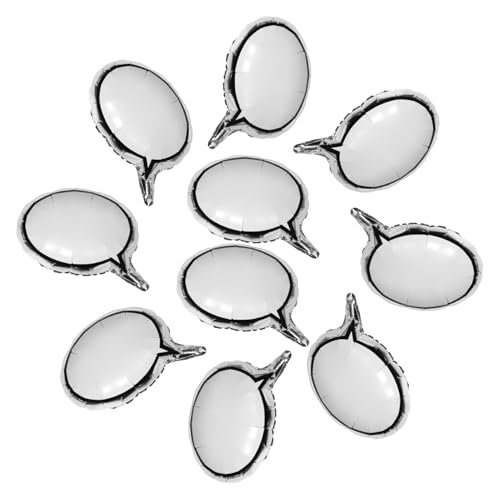 Supvox 10 Stück Weiße Sprechblasen-folienballons zum Beschreiben Kreative Diy-partydeko für Hochzeiten Geburtstage Verlobungen Vielseitige Romantische Fest-accessoires Supvox 10 Stück Weiße Sprechblasen-folienballons zum Beschreiben Kreative Diy-partydeko für Hochzeiten Geburtstage Verlobungen Vielseitige Romantische Fest-accessoires von Supvox