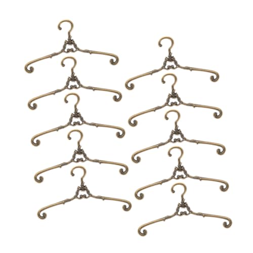 Supvox 10 Stück hängende kleine Kleiderbügel Kleidung für Puppe Prinzessin Filigrane Mini-Kleiderbügel Miniatur-Kleiderbügel aus Legierung Mini-Kleiderbügel-Dekore Golden Supvox 10 Stück hängende kleine Kleiderbügel Kleidung für Puppe Prinzessin Filigrane Mini-Kleiderbügel Miniatur-Kleiderbügel aus Legierung Mini-Kleiderbügel-Dekore Golden von Supvox