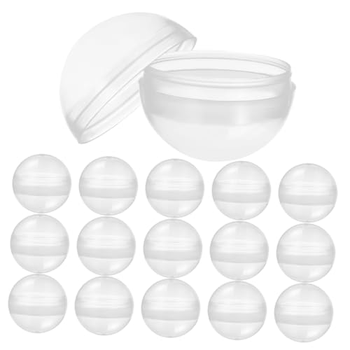 Supvox 100 Stück Transparente Leere Plastik kugeln Runde Befüllbare Kapseln für Verkaufsautomaten Partygeschenke Bastelbehälter Aufbewahrungslösung und Supvox 100 Stück Transparente Leere Plastik kugeln Runde Befüllbare Kapseln für Verkaufsautomaten Partygeschenke Bastelbehälter Aufbewahrungslösung und von Supvox