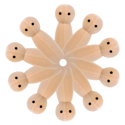 Supvox 10Stücke DIY Unbemalte Holzklammerpuppen Unvollendete Peg Puppen Zum Bemalen Für Kreative Holzfiguren Für Deko Supvox 10Stücke DIY Unbemalte Holzklammerpuppen Unvollendete Peg Puppen Zum Bemalen Für Kreative Holzfiguren Für Deko von Supvox