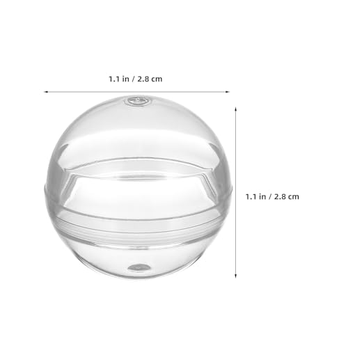 Supvox 110 Stück leere runde Kapseln für Verkaufsautomaten – zu öffnende, durchsichtige runde Verkaufskapseln aus Kunststoff – 28 mm große, leere kleine Preisbälle für Kaugummiautomaten Supvox 110 Stück leere runde Kapseln für Verkaufsautomaten – zu öffnende, durchsichtige runde Verkaufskapseln aus Kunststoff – 28 mm große, leere kleine Preisbälle für Kaugummiautomaten von Supvox