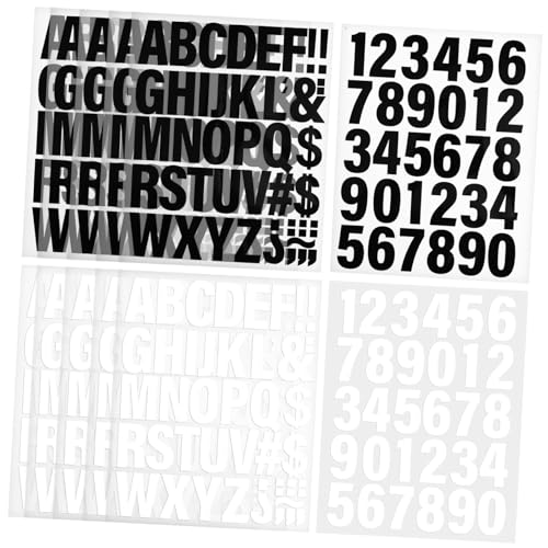 Supvox 12 Blatt Bügelbuchstaben Zahlen Klebeetiketten aus Vinyl für Kleidung für Shirts Jacken Taschen und Mehr Einfach Anzubringen Wasserfest und Langlebig von Supvox