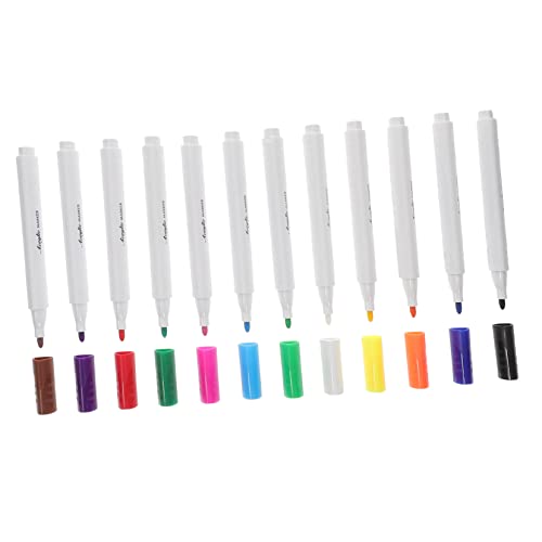 Supvox 12 Stück Acryl Marker Stifte für Zeichnen Basteln DIY Hochwertige Präzise und Vielseitige Acrylfarben für Kunstprojekte von Supvox