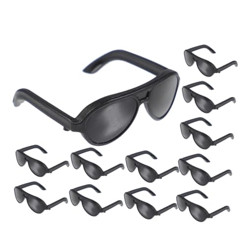 Supvox 12 Stück Mini Sonnenbrillen Zum Basteln Sonnenbrillen Puppen Mädchen Puppenbrillen Puppenbrillen Puppenzubehör Puppe Mit Zubehör Stilvolle Brillen Winzige Brillen Pp von Supvox