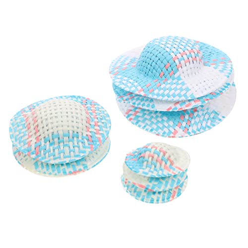 Supvox 12 Stück Miniatur Hüte mit Streifen Farbige Puppenhut Accessoires für DIY für Puppen und Kreative Bastelprojekte von Supvox