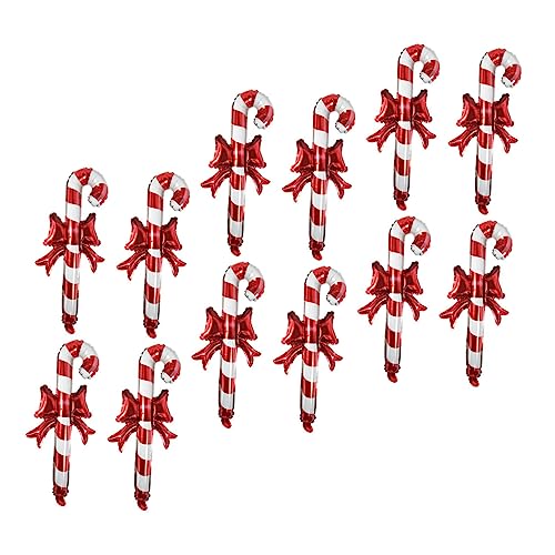 Supvox 12 Stück Teiliges Weihnachts Handballon Candy Cane Design Aufblasbare Stäbe mit Rentierkopf Dekorative Festival Luftballons für Xmas Party Supplies Langlebig und Supvox 12 Stück Teiliges Weihnachts Handballon Candy Cane Design Aufblasbare Stäbe mit Rentierkopf Dekorative Festival Luftballons für Xmas Party Supplies Langlebig und von Supvox