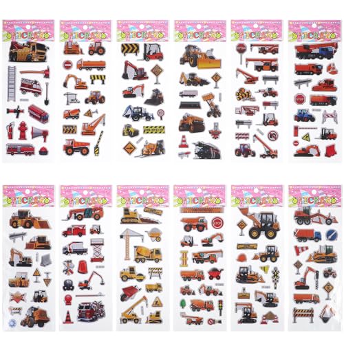 Supvox 12Stücke Aufkleber Set Fahrzeug Aufkleber für Party und Sticker für Jungen Vielseitige Nutzung im Kinderzimmer Einfach Anzubringen und Langlebig Supvox 12Stücke Aufkleber Set Fahrzeug Aufkleber für Party und Sticker für Jungen Vielseitige Nutzung im Kinderzimmer Einfach Anzubringen und Langlebig von Supvox