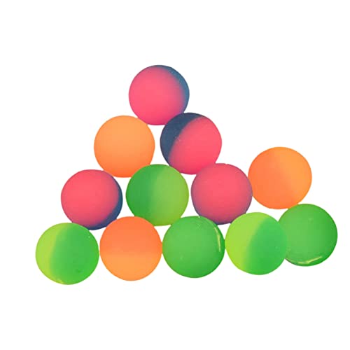 Supvox 12Stücke Gummibälle Mattierte Hüpfbälle für Stressabbau Poolspielzeug Interaktive Spielzeuge Hand Auge Koordination und Reaktionsfähigkeit Design von Supvox