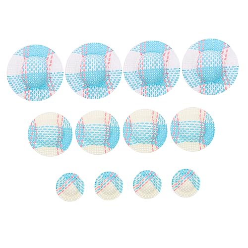 Supvox 12Stücke Mini Hut Für Puppen Teiliges Bunten Streifen Puppenzubehör Für Kreative DIY Projekte Und Fotorequisiten Leicht Und Langlebig von Supvox