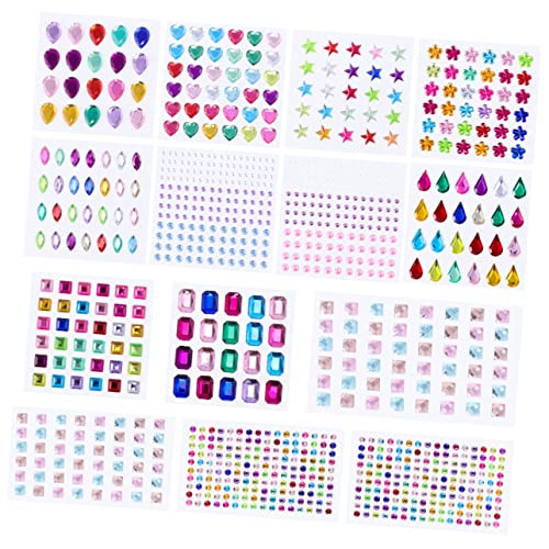 Supvox 14 Blatt DIY Kristallaufkleber für Selbstklebende Sticker für Scrapbooking Bastelprojekte und für Karten Laptops und Weihnachtsdeko Supvox 14 Blatt DIY Kristallaufkleber für Selbstklebende Sticker für Scrapbooking Bastelprojekte und für Karten Laptops und Weihnachtsdeko von Supvox