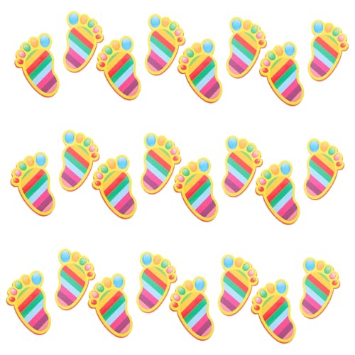 Supvox 15 Paare Selbstklebende Sticker für Kindergarten Bodenaufkleber für Klassenzimmer Spielräume und Treppen für Kreative Lernumgebungen und Einfache Entfernung Supvox 15 Paare Selbstklebende Sticker für Kindergarten Bodenaufkleber für Klassenzimmer Spielräume und Treppen für Kreative Lernumgebungen und Einfache Entfernung von Supvox