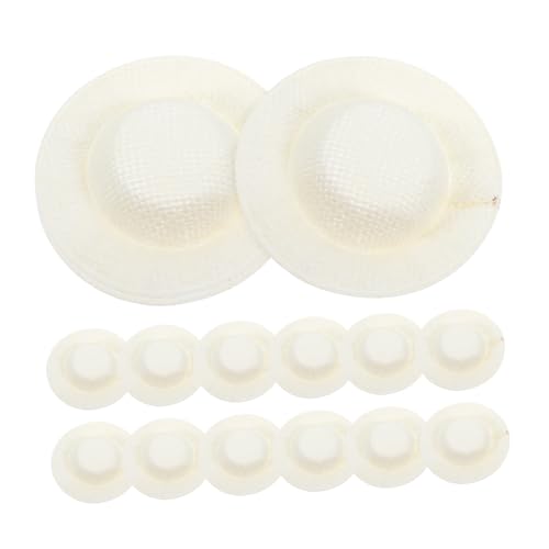 Supvox 15 Stück Niedliche Puppenhüte Mini Strickmützen für DIY Dekorationen Handgemachte Accessoires für Miniaturfiguren von Supvox