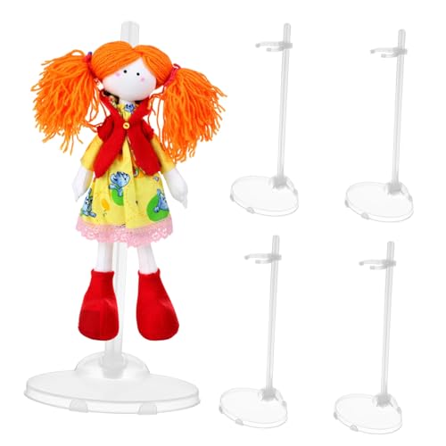 Supvox 15 Stück Puppenständer Figure Stand puppenzubehör Puppenausstellung Puppenaufsteller Puppenpflege Steht Inhaber Puppenunterstützung Puppenhalteständer Plastik Transparent von Supvox
