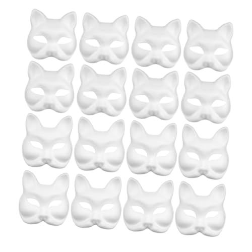 Supvox 16 Stück Teiliges Diy Pappmaché Masken Leichte Weiße Blanke Tiergesichtsmasken aus Papiermasse Atmungsaktiv und Ungiftig zum Bemalen für Erwachsene für Kunstunterricht Partys und Supvox 16 Stück Teiliges Diy Pappmaché Masken Leichte Weiße Blanke Tiergesichtsmasken aus Papiermasse Atmungsaktiv und Ungiftig zum Bemalen für Erwachsene für Kunstunterricht Partys und von Supvox