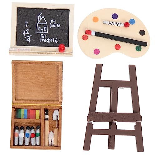 Supvox 1Satz Staffelei Mit Holztafel Und Palette Teiliges Puppenhaus Zubehör Für Kreative Miniaturdekoration Und Fotografie Kleine Puppenhäuser Supvox 1Satz Staffelei Mit Holztafel Und Palette Teiliges Puppenhaus Zubehör Für Kreative Miniaturdekoration Und Fotografie Kleine Puppenhäuser von Supvox