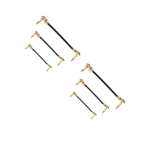 Supvox 2 Sätze Guitar Effector Kabel Teiliges Flacher Stecker Rauschgeschützte Audioverbindung Hohe Signalqualität Für Gitarre Bass Und Effektgeräte 3 Stück * 2 Supvox 2 Sätze Guitar Effector Kabel Teiliges Flacher Stecker Rauschgeschützte Audioverbindung Hohe Signalqualität Für Gitarre Bass Und Effektgeräte 3 Stück * 2 von Supvox